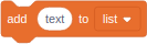 add [text] to [list]