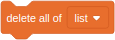 delete all of [list]