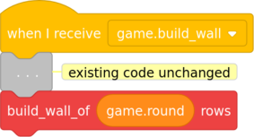 code to build the wall